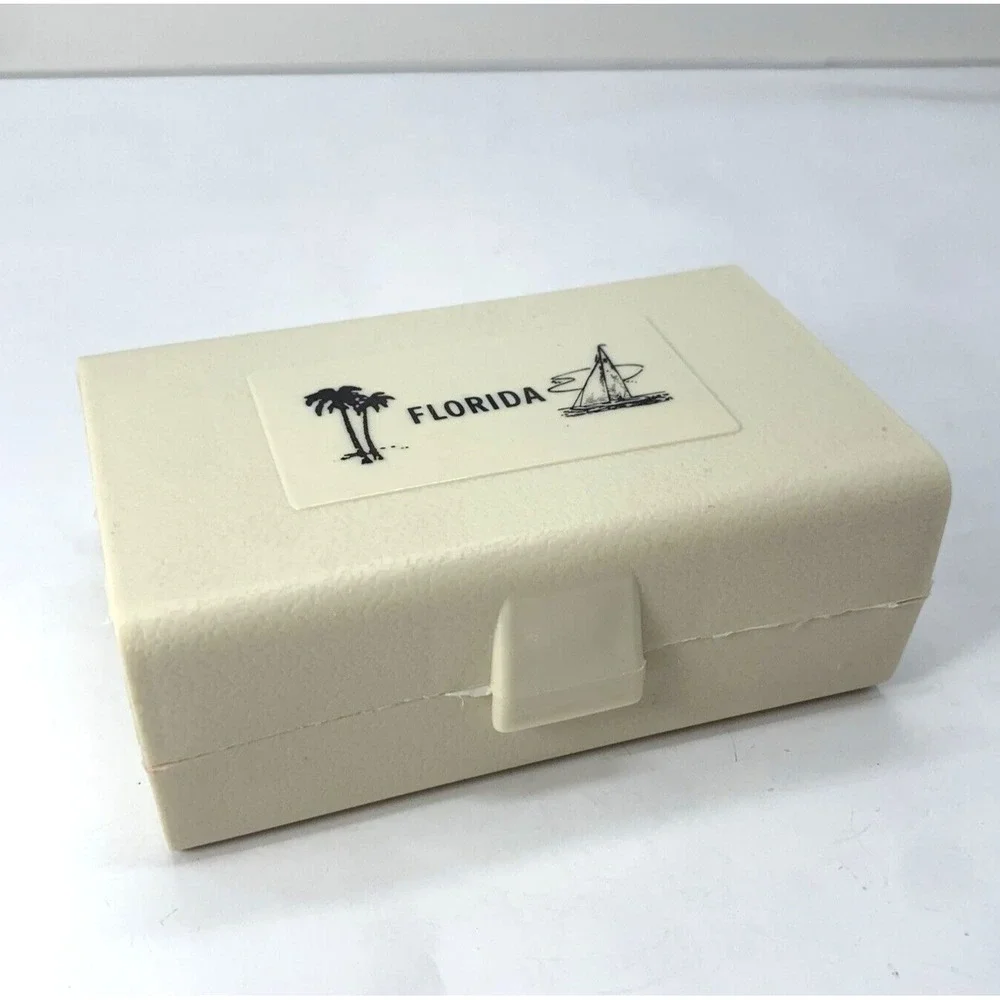 Florida‎ Souvenir Plastic Soap Holder Travel Case Vintage Bathroom Accessory